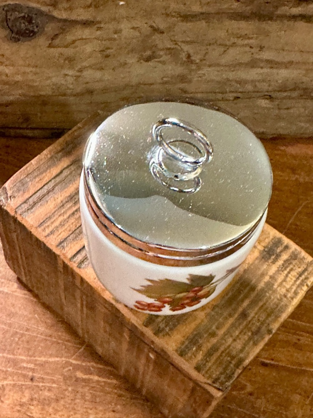 Royal Worcester Egg Coddler Base Fruit Jam Pot With Lid England - Picture 4 of 7